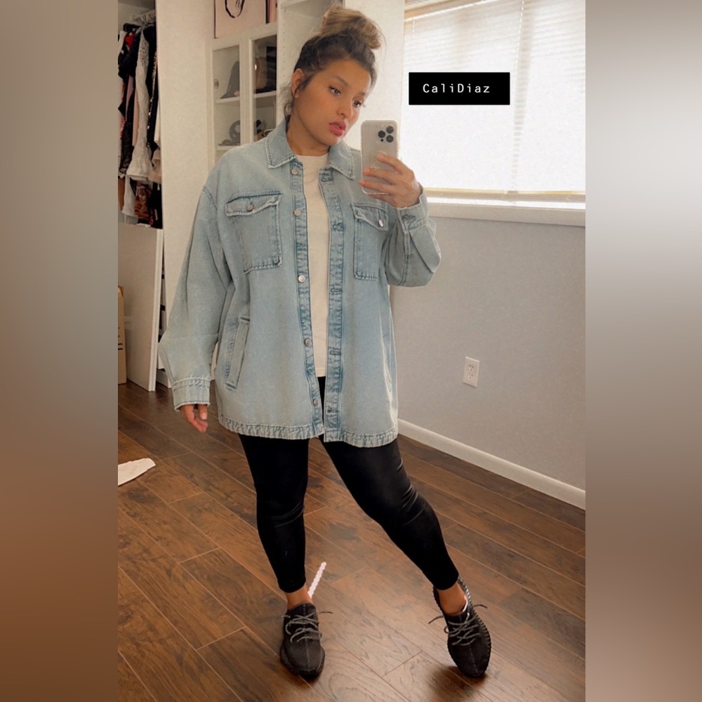 H&M jean shacket